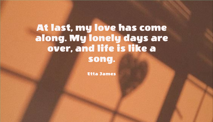 Image with text about At last, my love has come along. My lonely days are over, and life is like a song.